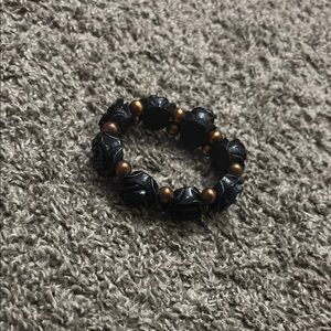 Black and Brown Beaded Bracelet